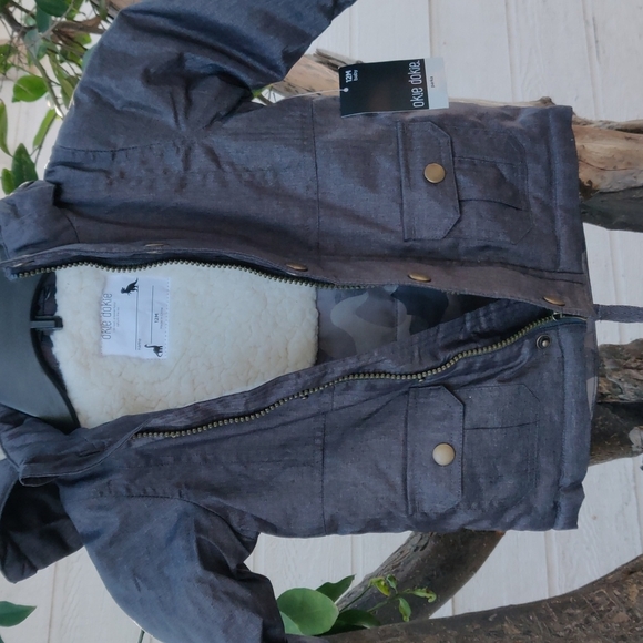Okie dokie baby boy's jacket size 12M color grey - Picture 5 of 9